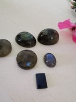6 Stk. Labradorite Cab. / Lagerbereinigung Restpostenverkauf