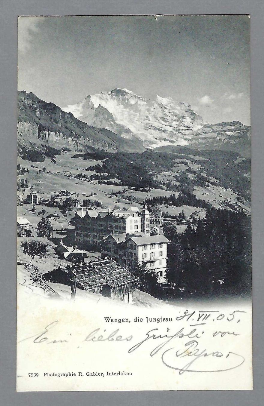 Cartoline postali: 1905, WENGEN – Usato da Pura venduto da ulisse1957
