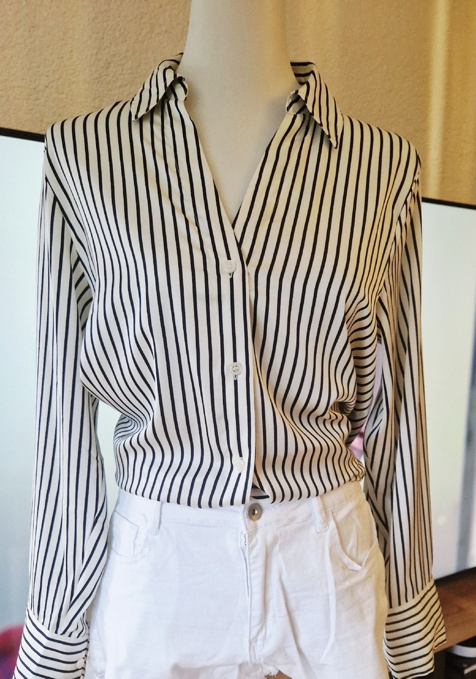 H&M Top: Stylish Striped Blouse, H&M Size 38 – Usato da Klingnau venduto da fairy.princess 3