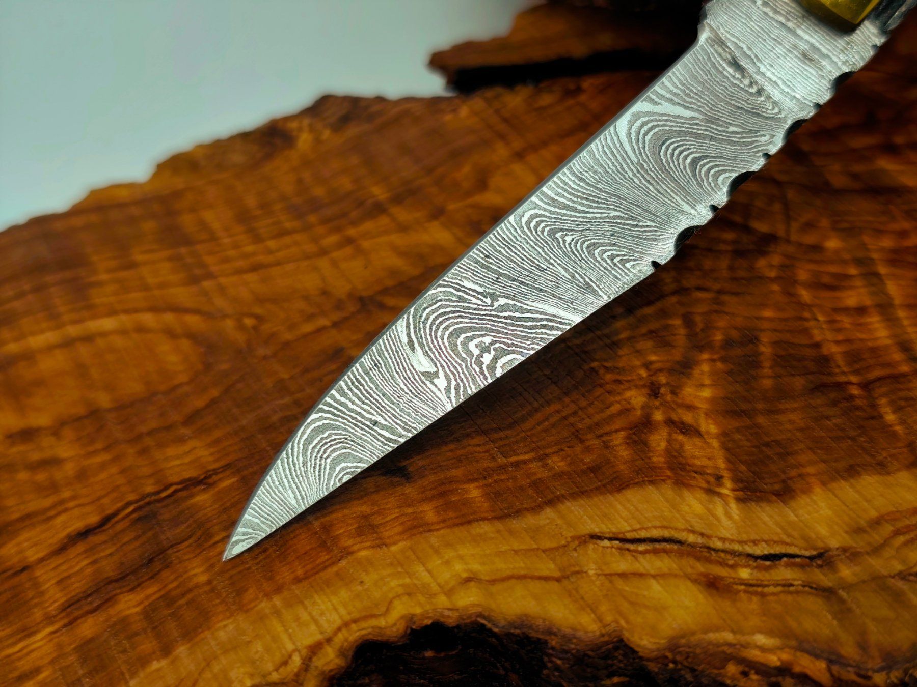 Accessori: Laguiole Damast Messer Klappmesser echtes Damastmesser – Nuovo e nell'imballaggio originale da Arlesheim venduto da Premius_1 2