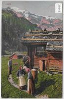 Bergbauern-Leben auf der Alp - Litho