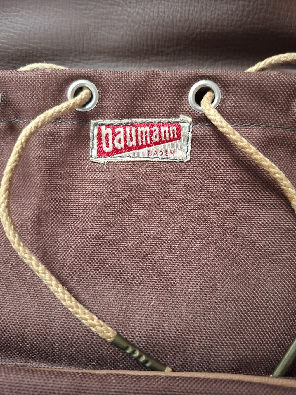 Zaini: antiker Rucksack Baumann Baden braun Leder Canvas  – Usato da Klingnau venduto da vollmond36 3