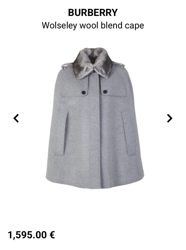 Burberry Altro in Moda donna: Burberry Cape / neuwertig – Usato da Bäch SZ venduto da vio_77ch 8