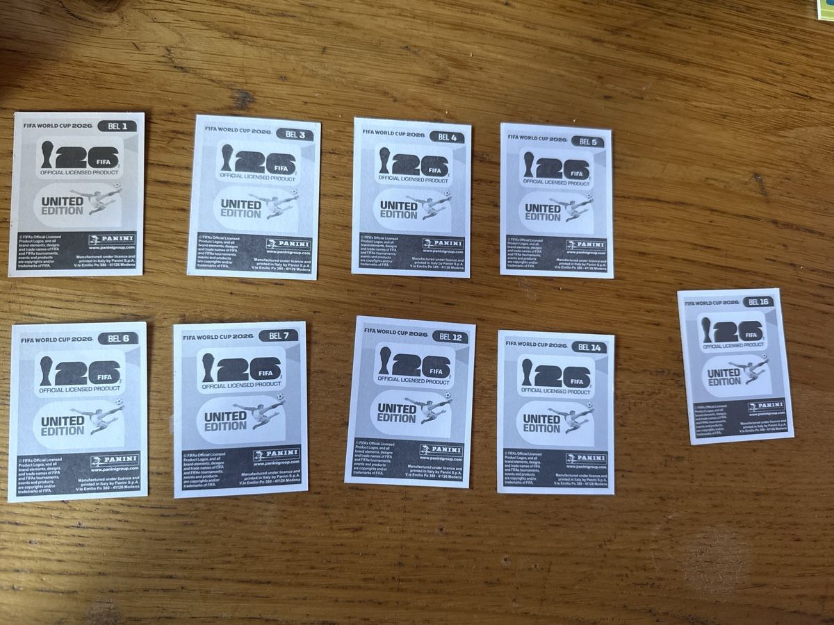 Panini Carte collezionabili: Panini 2026 BEL 9er Set – Nuovo (secondo la descrizione) da Masein venduto da Buender45 1