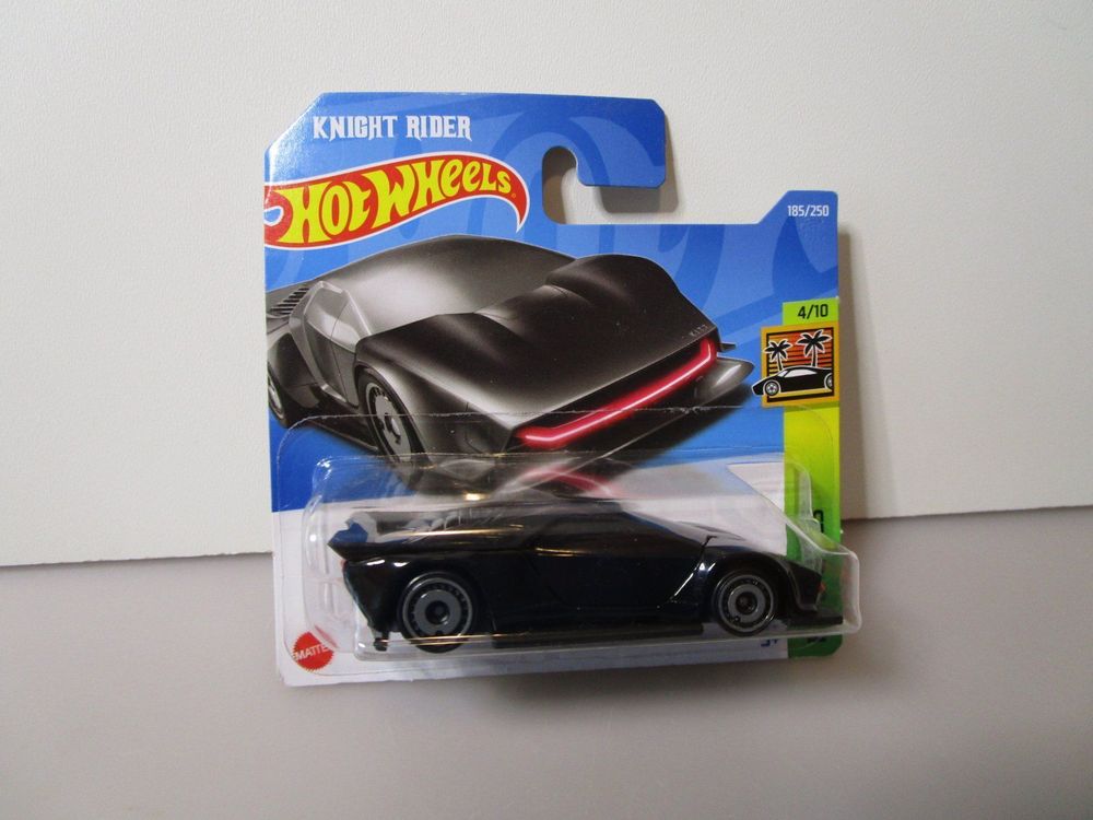 Hot Wheels - HW K.I.T.T. Concept - Screen Time 2/10 - JJH98 - Short Card - Negro - Modelo Knight Rider con licencia - Mattel 2026-1:64 - Modelo de licencia