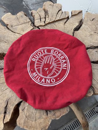 Tasche RUOTE BORRANI MILANO rot neuwertig