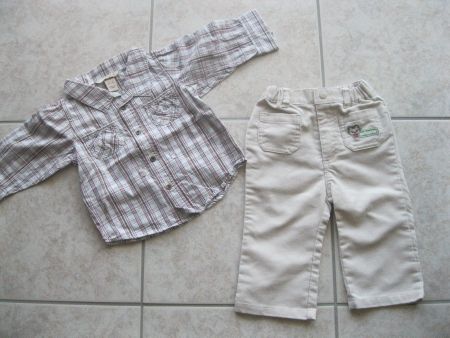 pantalon et chemisier taille 74