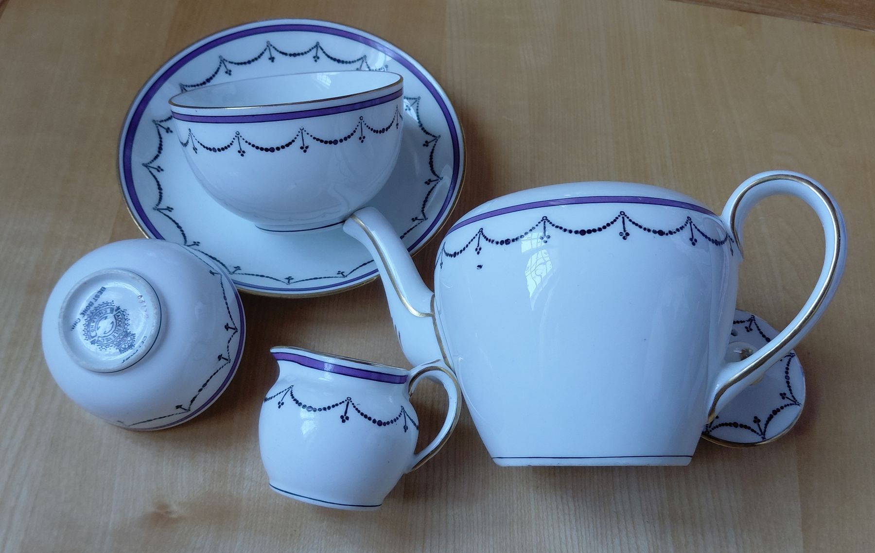 Set di piatti: antikes Eintassenservice - service egoiste - Adderley – Usato da Trogen venduto da Limboo 2