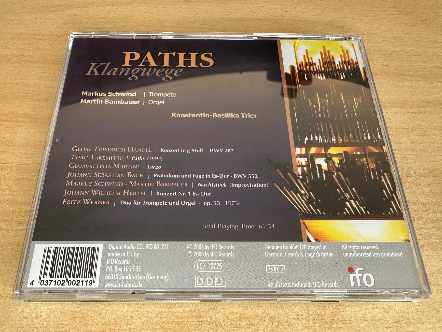 CD: P1 Martin Bambauer Markus Schwind Trier Paths - Klangwege – Usato da Rikon im Tösstal venduto da Alpenmutz 1