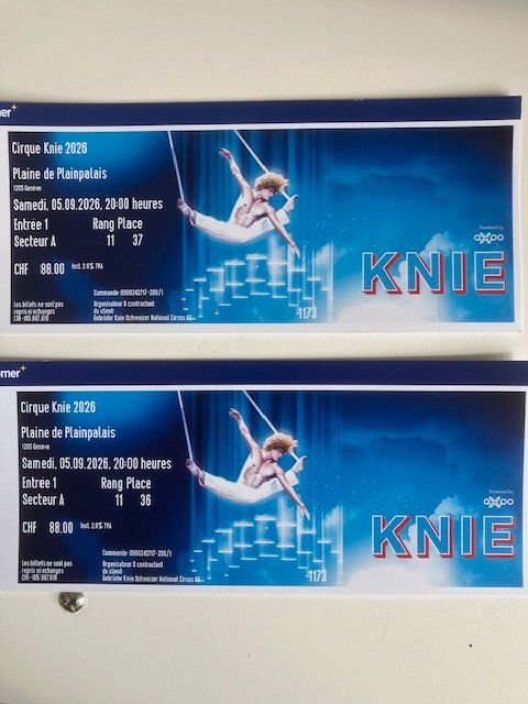 Banknoten: Billets d'entrée Knie Genève – Neu (gemäss Beschreibung) aus Tramelan von phf_x9rk