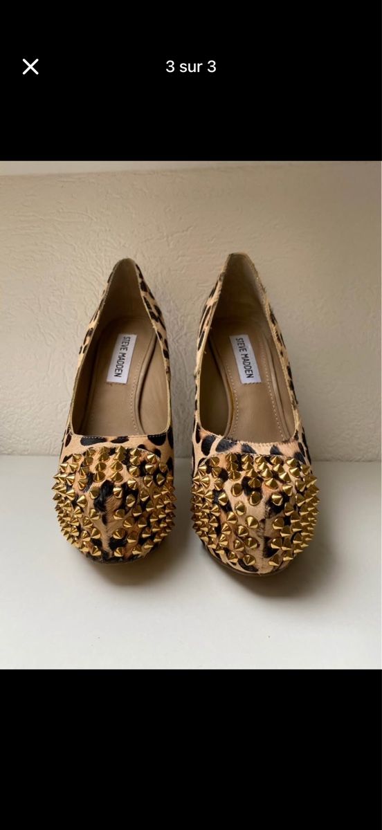 Steve Madden Damenschuhe: Escarpins Steve Madden léopard clous dorés taille 36 – Neu (gemäss Beschreibung) aus Jongny von kri_5n8f 2