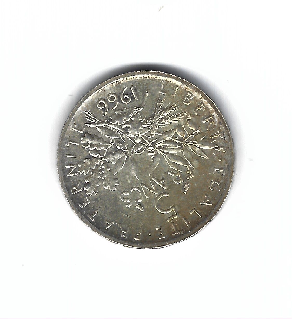 Toutes les monnaies: Frankreich 5 Francs 1966 Silber – D'occasion à Bottmingen par Golferin