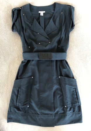 LIKE NEW, CALVIN KLEIN BLACK MINI DRESS, SIZE XS