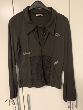 Vintage Designer-Bluse braun Gr. L