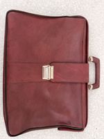 Aktentasche Leder Bordeaux mit Metallverschluss gebraucht