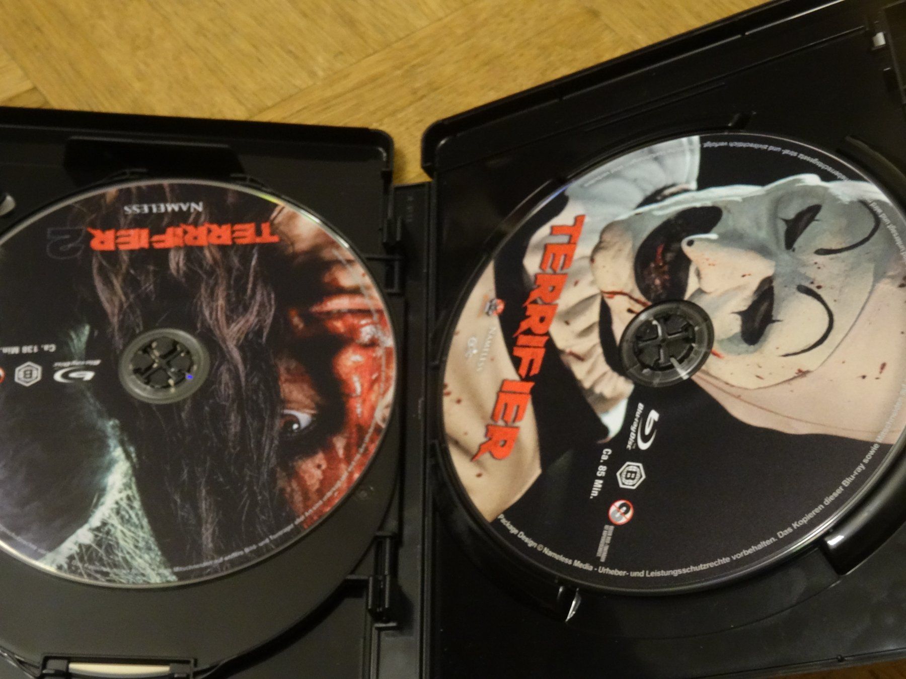 Alle DVDs: Terrifier Double Feature 4K ULTRA UHD Blu-ray – Gebraucht aus Olten von Disc-Verkauf 2