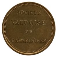 Jeton Société Vaudoise de Carabiniers Messing