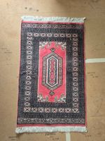 Orientteppich Vintage - Wolle - Rot Blau Creme - 140x82 cm