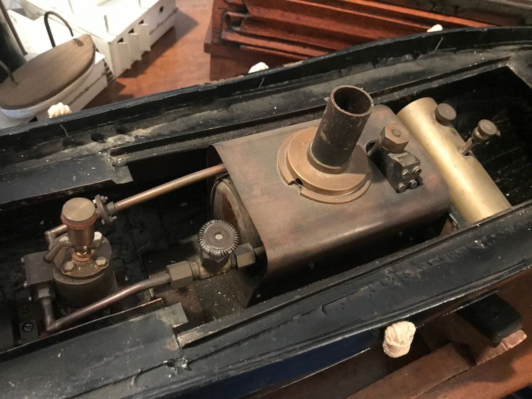 Kit di modellismo & Modellini statici: Echtdampf Blechschiff London Tug RAR !!! – Usato da Sugiez venduto da brockicenter 5