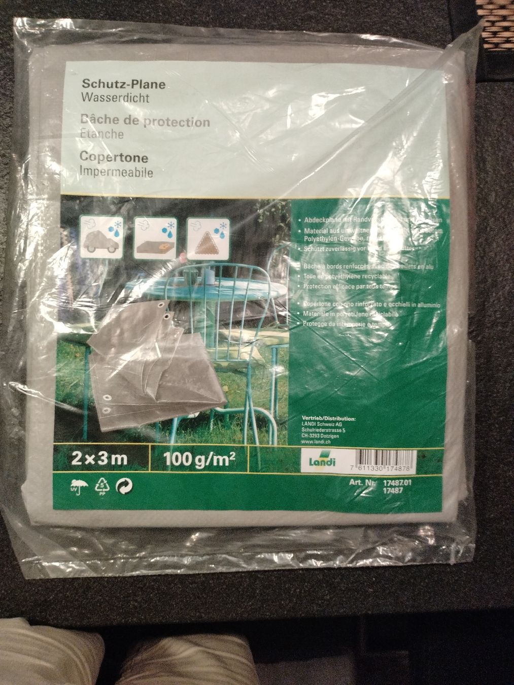 Sonstiges: Schutz-Plane, Abdeckung wasserdicht NEU – Neu und originalverpackt aus Rüti ZH von Lux05