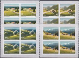 2021, Nr.1829-1832 Viererblöcke (Pärke) postfrisch**.