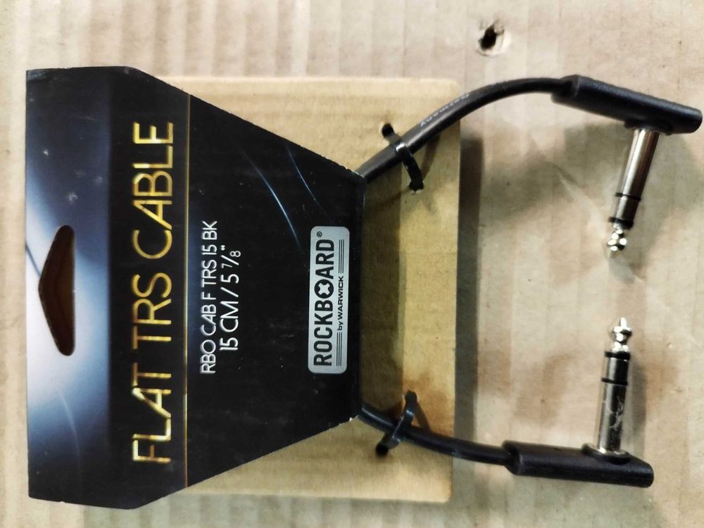 Cavo TRS Piatto 15 Cm RockBoard - Jack Stereo 6.3 Mm Maschio/Maschio - Foto 12