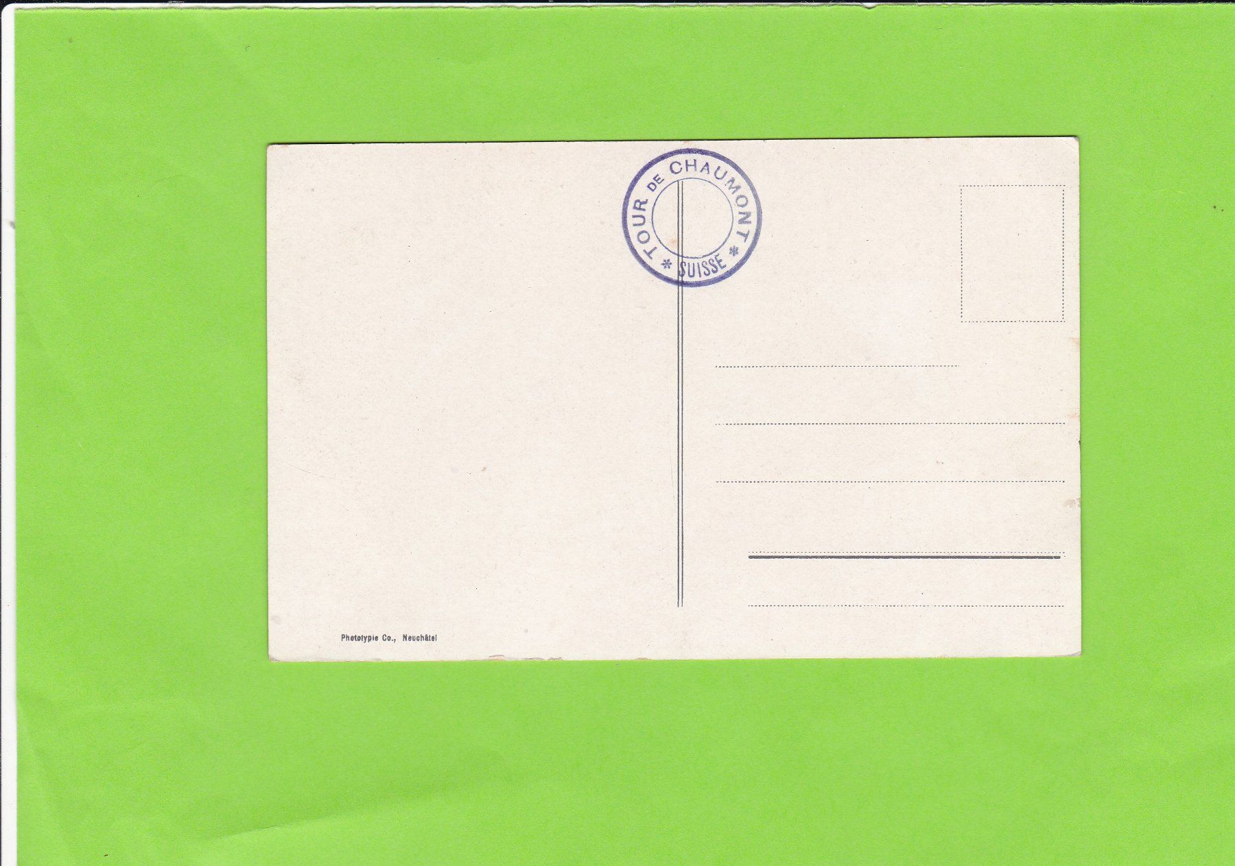 Cartoline postali: Funiculaire Neuchâtel-Caumont – Usato da St. Peterzell venduto da neckertal 1