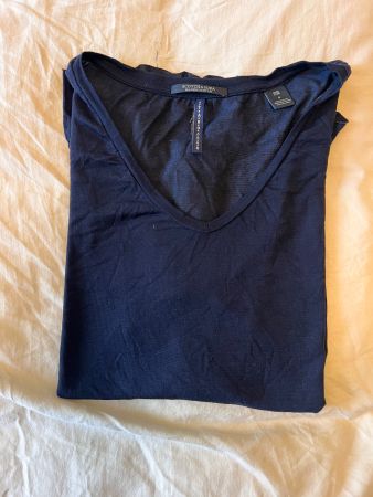 T-shirt bleu marine Scotch & Soda, taille M