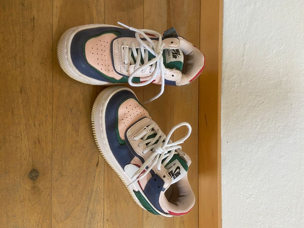 coloured nike airforce