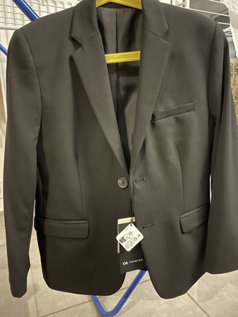 C&A Premium Black Suit Jacket for Boys – Size 134 (9 Years) 