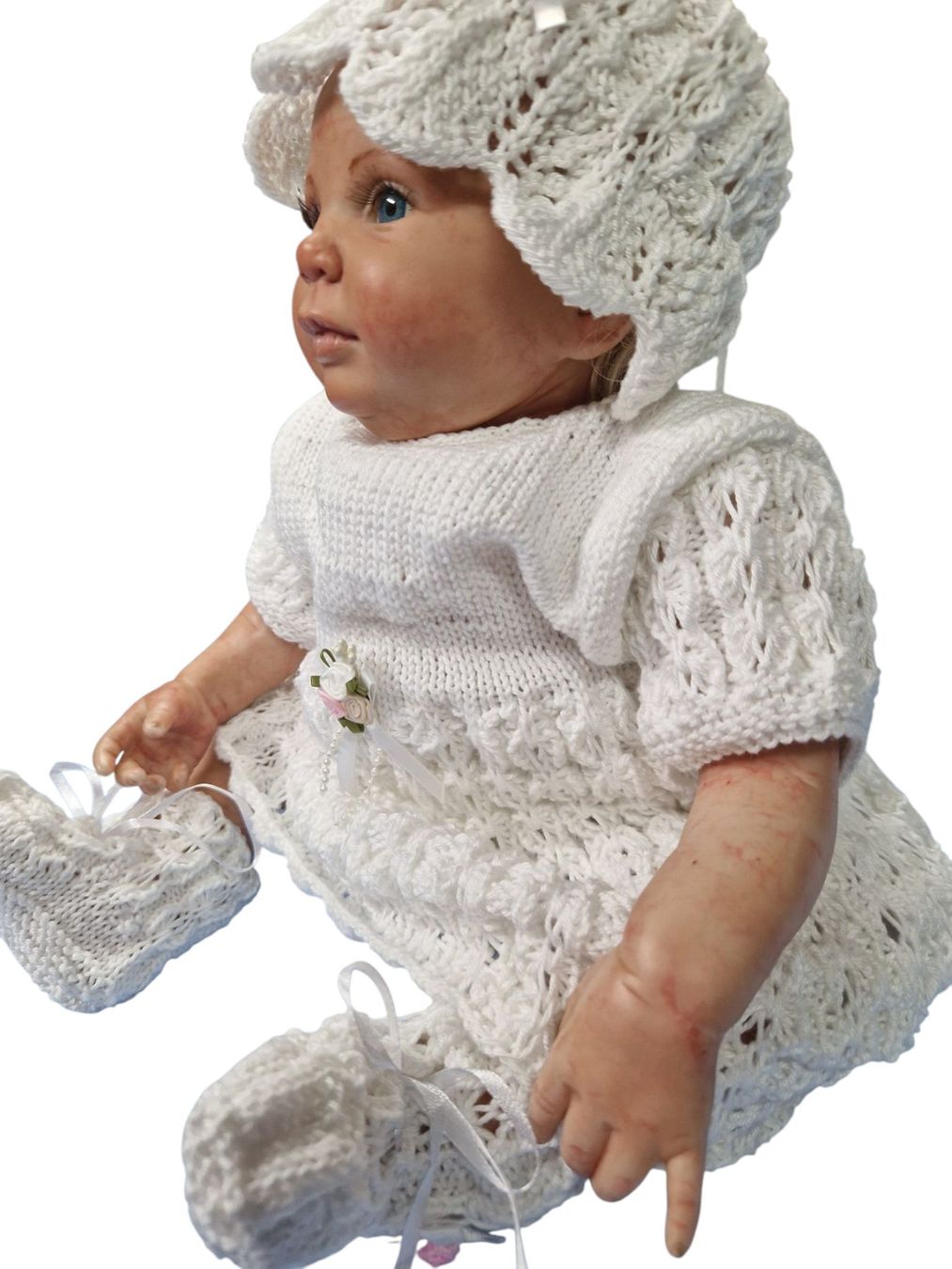 Vestiti & Gonne: Ensemble robe bébé 100% coton  3 pcs. Fait main Unique – Nuovo e nell'imballaggio originale da St-Imier venduto da goodber 9