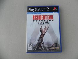 Sony PS2  Horror Spiel Game Resident Evil Outbreak Jg.  2004