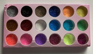 Künstliche Fingernägel: Nail Verzierung Puder mit Glitzer – Neu und originalverpackt aus Matt von nail-door