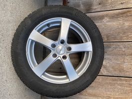 4 Winterräder 215/55 R16 Continental Dezent Felge