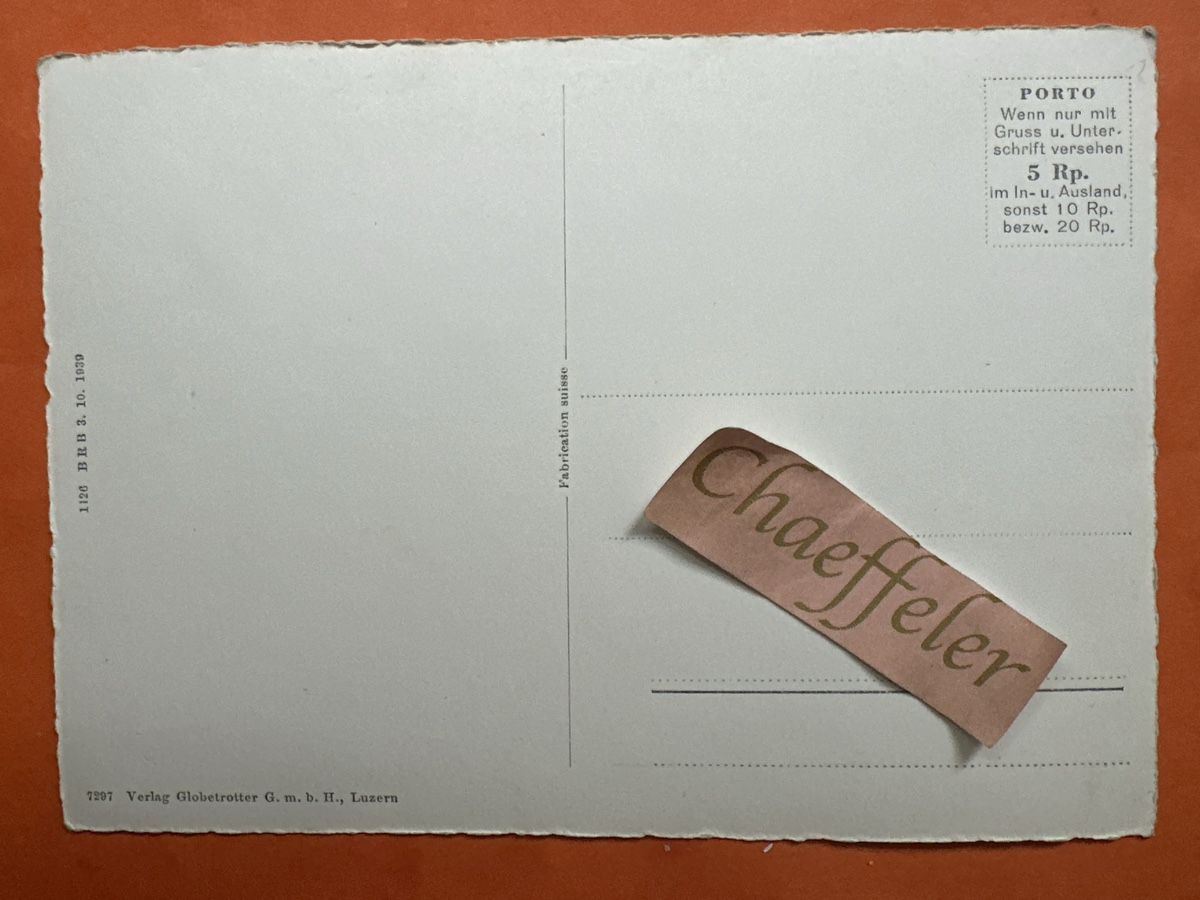 Cartes postales: Ansichtskarte Unterwasser mit Kurfirsten. guter Zustand – D'occasion à Zürich par Chaeffeler 1