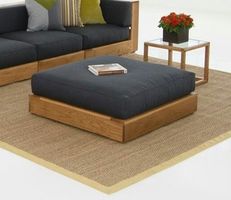 Tisch Ottomane Couchtisch Lounge Outdoor Teak Gartentisch