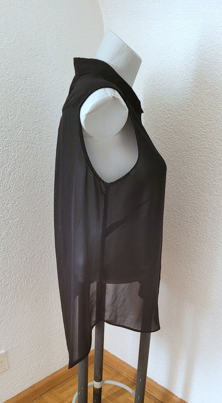 H&M Camicette: transparente Bluse H&M ärmellos 40/42 – Usato da Füllinsdorf venduto da Sunnebliemli7 3