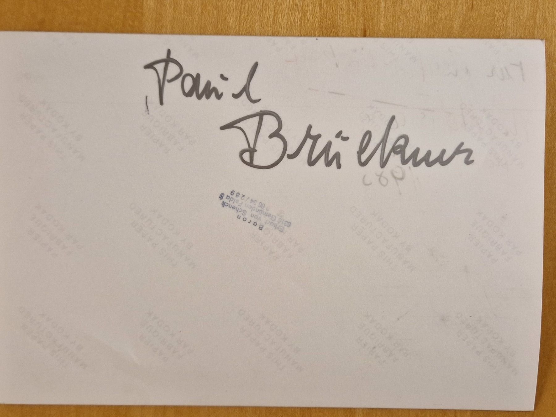 Autografi: Rosita Serrano / Baron E. von Schenck , Original Autogramme – Usato da Salmsach venduto da Schusoa 1