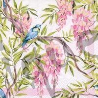 Serviette wisteria rosa (1473) 2Stk.