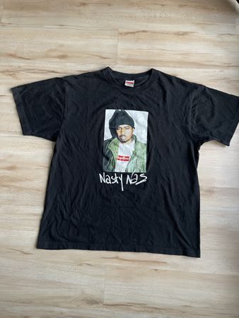 T-shirt Supreme Nasty Nas, taille L, noir original/ a discut