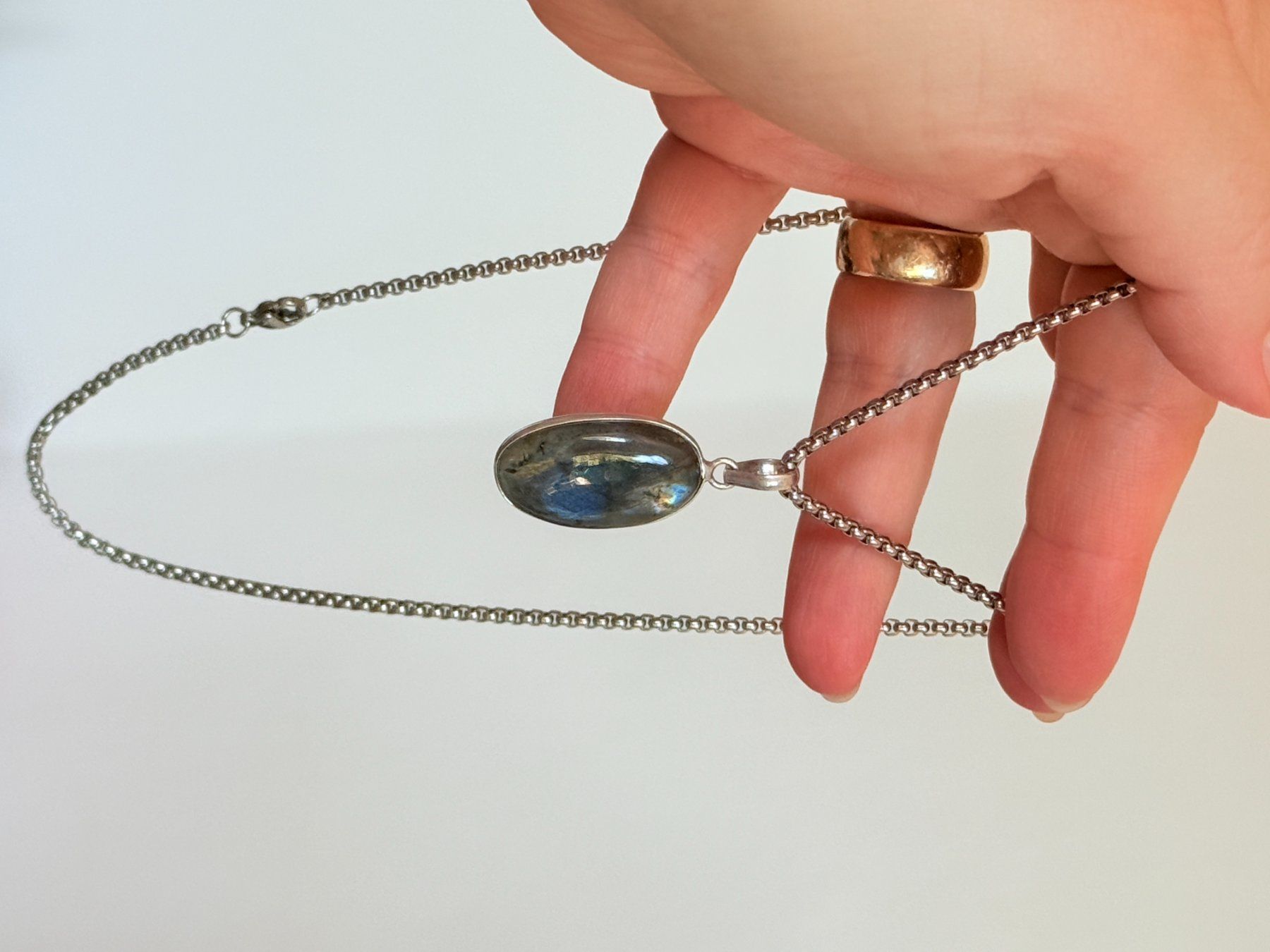 Catenine: Collier avec Labradorite – Nuovo e nell'imballaggio originale da Genève venduto da AWWA 6