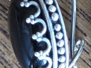 Boucles d'oreille: Wunderschönen Ohrringe Silber  Onyx-Stein oval – D'occasion à Basel par sci_67ms 6