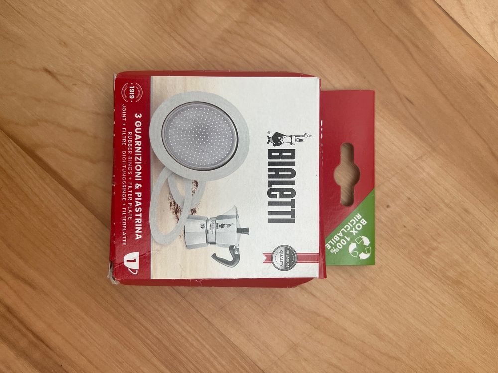 Gratis. Bialetti Dichtungsringe + Filterplatte | Kaufen Auf Ricardo