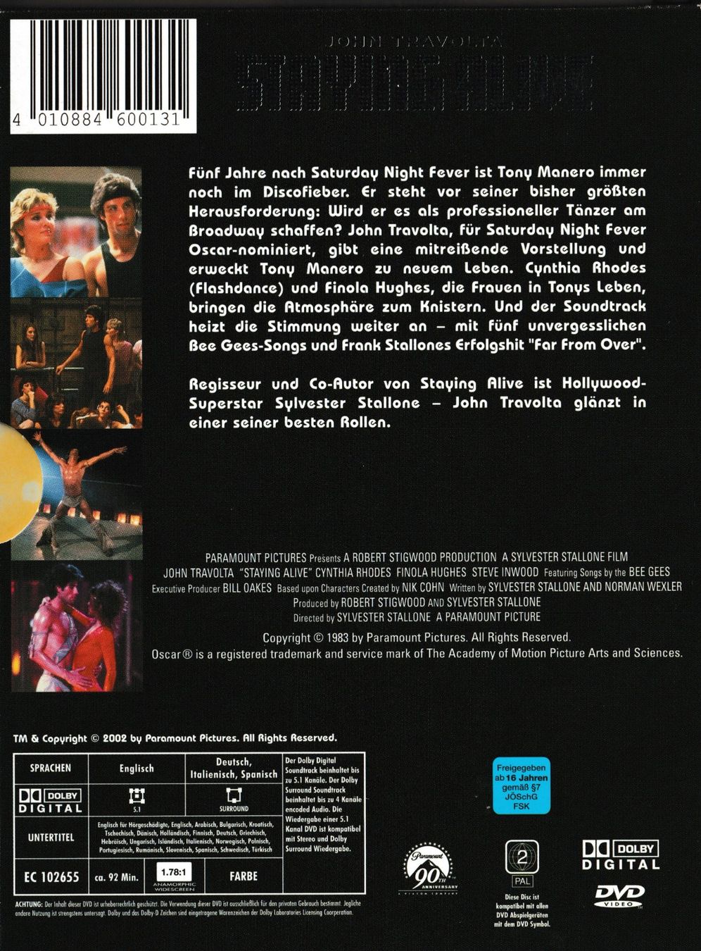 Alle DVDs: DVD - Staying Alive – Gebraucht aus Langnau am Albis von MediaRescuerKeLoX 1