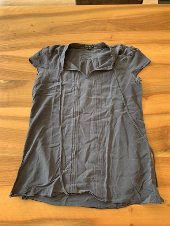 THEORY blaue Seidenbluse/Top Grösse S