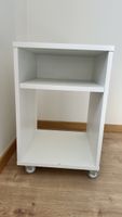 White Shelving Unit with Wheels Good Condition