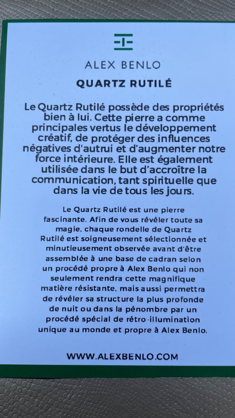 Orologi: Montre Alex Benlo Édition luminescente – Nuovo (secondo la descrizione) da prangins venduto da claquette 7