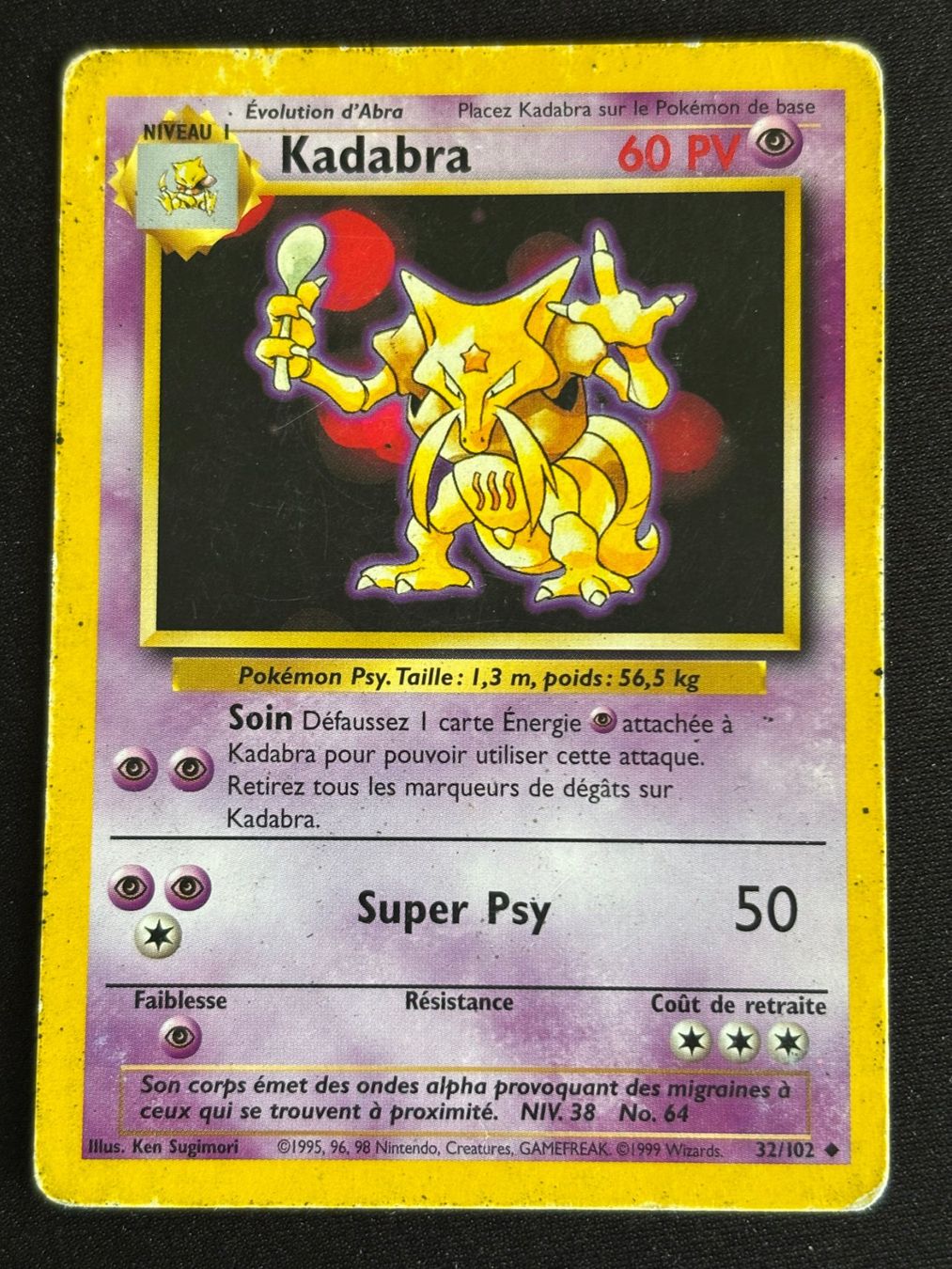 Pokémon Carte collezionabili: Pokemon Kadabra - Set de Base 32/102 - Français – Usato da Bern venduto da Big_GS