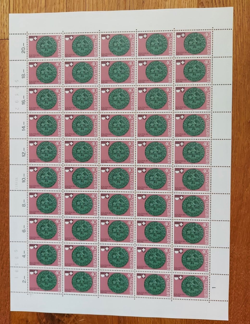 Tutti i francobolli: Postfrisch, gültige Schweizer Frankatur, Briefmarkenbogen – Nuovo e nell'imballaggio originale da Heiden venduto da ber_b77f