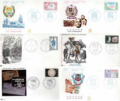 6 Stück FDC Frankreich